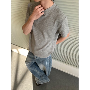 原版现货5000夏季静奢肌理混纺提花短袖T恤男女310A-4-tk3-特批16