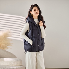 2025冬装新款连帽羽绒马甲，女装羽绒服，梦芯尔