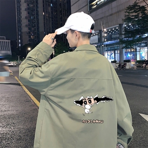 春季长袖衬衫男宽松港风衬衣男外套男CSCS289-P35图片