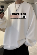 华夫格卫衣圆领卫衣男大码长袖t恤男外套HW76359-P30，男装卫衣，电商A040