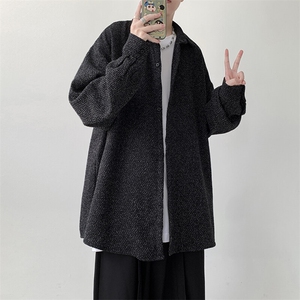 宽松厚款长袖衬衫男KD624-P30图片