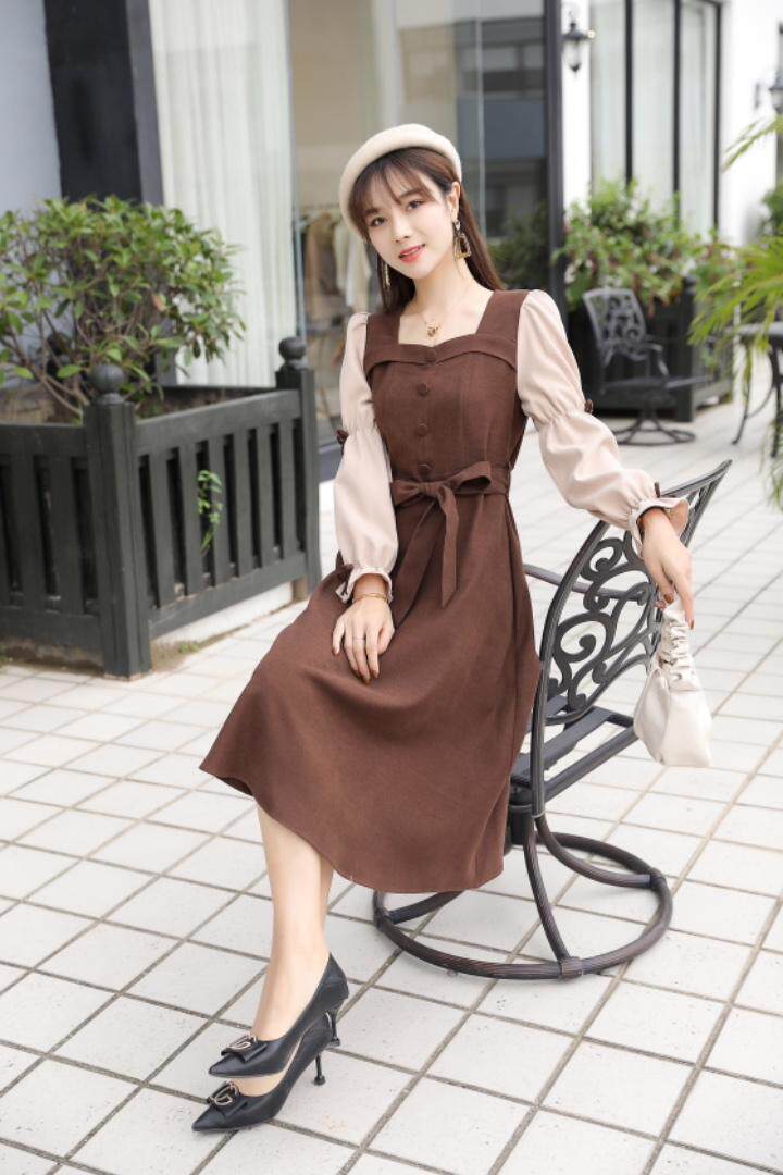 【现货】新款秋装，淑女甜美连衣裙，女装连衣裙，欣卓越