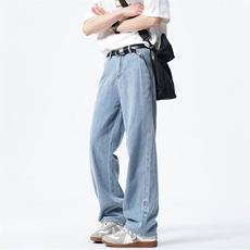 【跑量款，大货已出】宽松直筒水洗牛仔裤男A080-255-特P30元，男装牛仔裤，电商A080