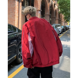 美式小众户外运动外套男女织带设计冲锋夹克宽松上衣潮JK102-P67图片