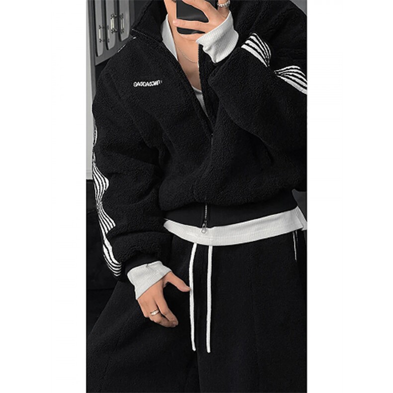 C316CSY9990P88K9991P68TZ9992P156秋冬新款羊羔毛休闲套装，男装休闲套装，电商C316