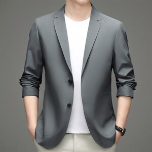 西服男装春季宽松潮流上衣小西装中青年商务单西外套YL88206-P185,男装西服,电商B212（原钱塘6029）