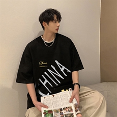 麂皮绒短袖t恤男大码半袖男JD82208-P25，男装T恤，电商A040