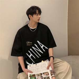 麂皮绒短袖t恤男大码半袖男 JD82208-P25图片