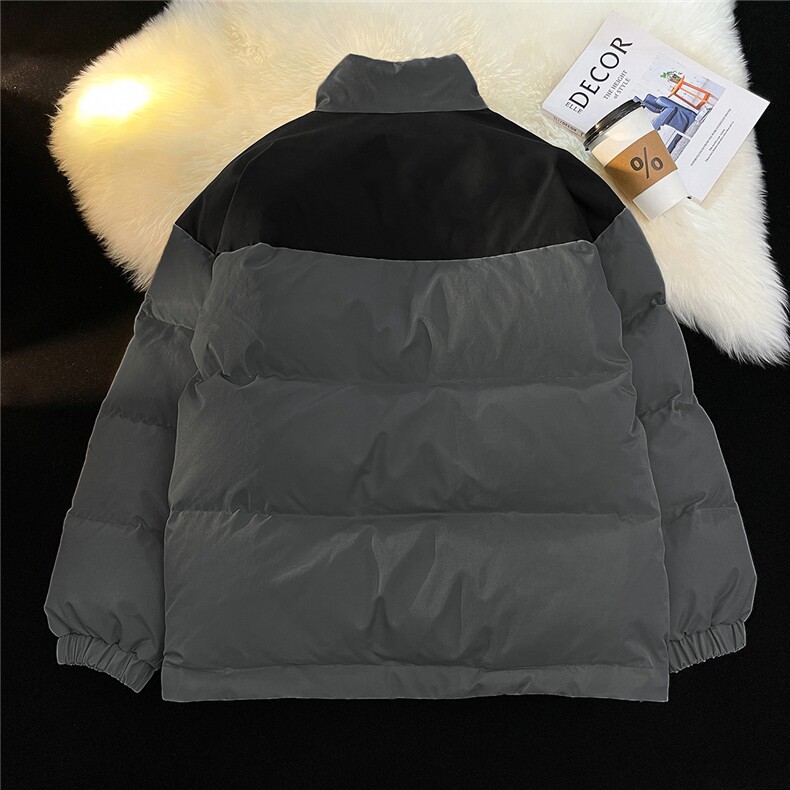 地毯新款时尚字母印花宽松立领保暖棉服A247-MY268特批85控138,男装棉衣,电商A247