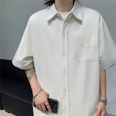 衬衫男士短袖韩版潮流文艺帅气百搭夏季2025新款ins外套CY739-P31，男装T恤，星座412-2