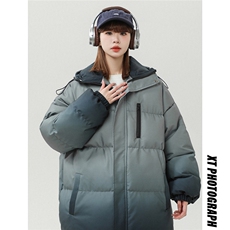 中性风白墙防水渐变色冲锋衣棉衣女聚酯纤维MY77095P120控168，男装夹克，星座227-7