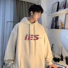 抖音品质秋季320G华棉男士连帽大码印花卫衣WYH2477-P45控68，男装卫衣，电商B370