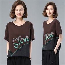 2021夏装新款韩版短袖女上衣新品修身T恤时尚，女装T恤，深水步