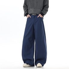 美式hiphop廓形拖地牛仔裤男女春秋季新款高街复古垂感弯街舞裤子，男装牛仔裤，星座601-1