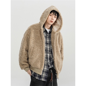 美式复古羊羔毛棉衣男冬季潮加厚慵懒风棉服情侣外套MHY782-P96图片