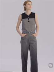 【土壤牛仔】禾女装2025夏季新款棉弹牛仔布直筒裤牛仔裤，女装牛仔裤，泰合衣坊
