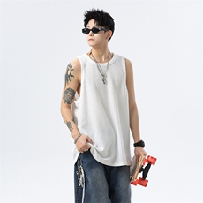 2025新款纯色肌理感坎肩背心夏季潮P30控48，男装背心/马甲，星座516