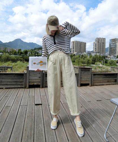 秋装新款休闲裤，女装休闲裤，欧夏丽