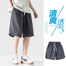 夏季日系透气薄款休闲跑步健身潮流运动五分裤正品XD2310特批32，男装休闲裤，星座718