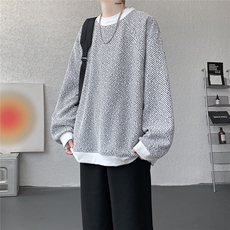 四季款现货WY5537-P35特大码基础款圆领套头卫衣，男装卫衣，电商D232