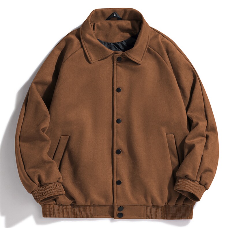 复古麂皮绒外套秋冬款潮牌棒球服宽松夹克潮牌外穿A438-3721-P70,男装夹克,电商A438