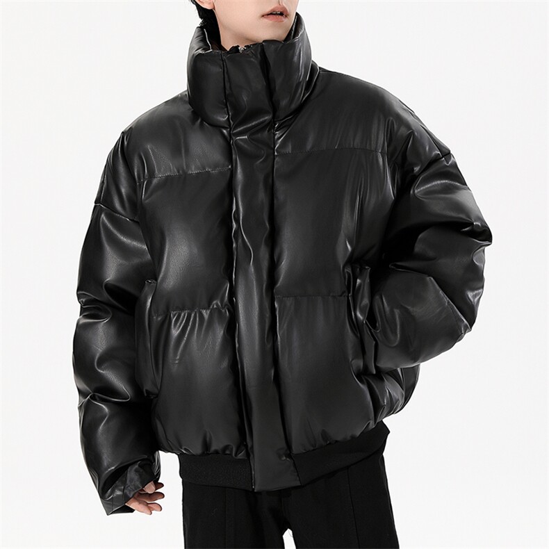 2025新款冬季立领PU皮棉服男保暖皮衣棉衣外套XZ212-QPY2421-P120,男装皮衣,星座212