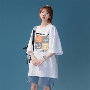 数据好 中性风短袖t恤男夏季宽松半袖416B-1-DT203-P25限39图片