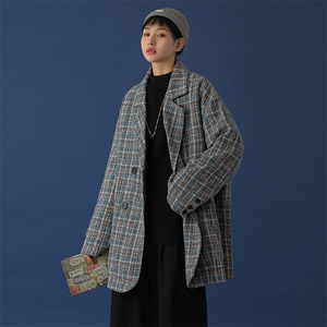 20年秋冬小香风加厚学院风品质西装外套DS-B293-Y779-P110控148图片