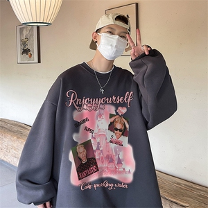 直播360克重磅美式印花卫衣Y212特P28 同步供应华棉品质P38特图片
