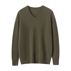 2025年秋季时尚百搭通勤羊绒衫男士v领，男装羊绒套衫，朝思纯山羊绒