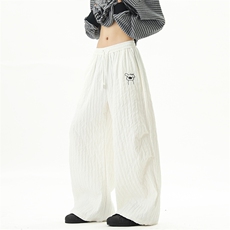 2025秋季新款卫裤美式高街hiphop垂感运动裤02XZ211-1-K2571-P60，男装休闲裤，星座211-1