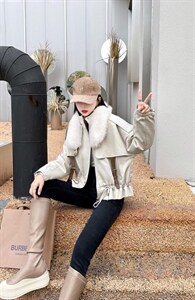 冬季狐狸毛派克服图片