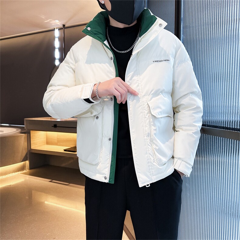 男士加厚羽绒服2025冬季修身立领休闲外套C208-8897特P158控229.9图片