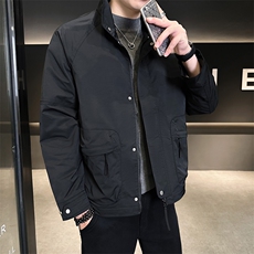 2024店主风加棉加厚休闲工装夹克保暖棉服立领外套男18866-P150，男装夹克，电商A413