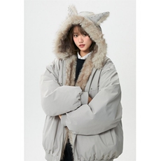 1506A/GAD98100/P99万有引力博物馆毛绒连帽棉服女，男装棉衣，星座1506A