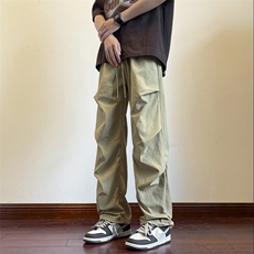 尼龙冰感面料轻薄柔软裤子男2025新款垂感宽松休闲裤KZ7322-P45，男装休闲裤，星座210-1