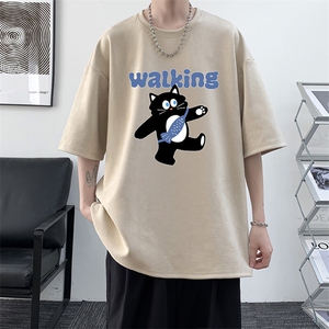 麂皮绒短袖t恤男大码半袖男  JD82387-P25图片