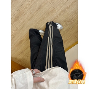 A178-5036A-特P45限价79 加绒三防面料秋冬季三条杠裤子图片