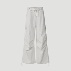 美式复古水洗做旧褶皱工装裤男女夏季休闲宽松阔腿裤子YD9002-P75，男装牛仔裤，星座509