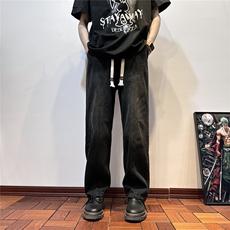 k1078-p45-控68现货宽松拉链cleanfit牛仔裤马丁靴黑暗，男装牛仔裤，星座116