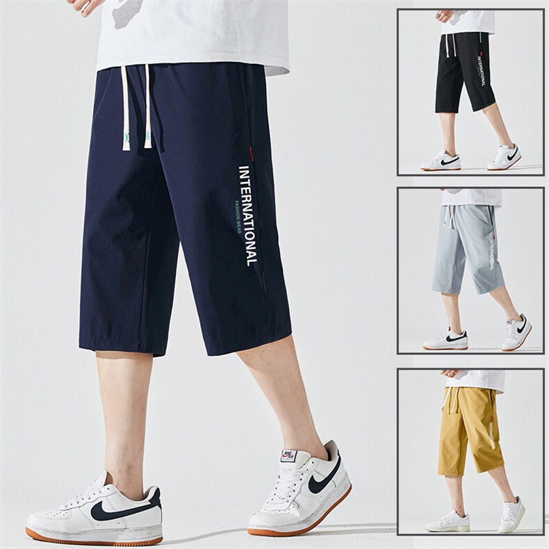 2025夏季新款男士七分裤时尚休闲马裤潮流男裤子KZ1091-P28,男装休闲裤,星座217-4