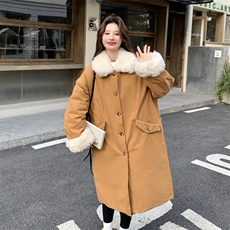 羊羔毛拼接派克羽绒服女2025冬季新款巨好看休闲保暖90白鸭绒外套，女装羽绒服，2C053
