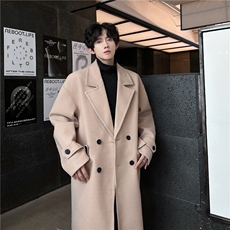 N903TP80高端毛呢外套秋冬高级感美拉德色系英伦风复古大衣，男装毛呢大衣，电商A170