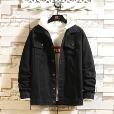 JK609-p48-限价68现货砖墙牛仔夹克肥仔量足破洞印花大码，男装夹克，星座103A