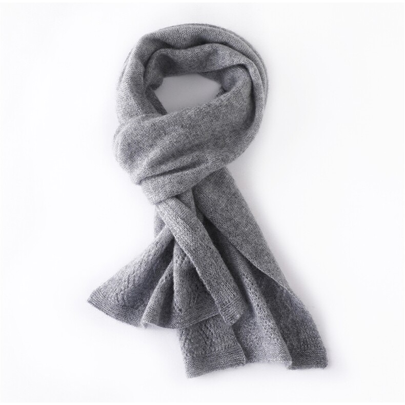 挑孔围巾柔软保暖舒适休闲35%，围巾，天宇悦翔羊绒