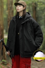 冬上新加绒加厚羽绒服中性潮牌冲锋衣外套男女8301-P220控价318，男装羽绒服，电商A441-1