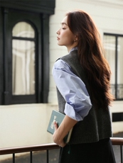 2025年秋季百搭休闲通勤马甲，女装马甲，德聚羊绒