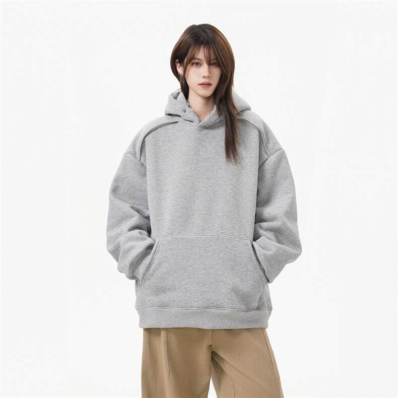 W11095-P53网图现货春季新款潮牌连帽外套重磅宽松百搭休闲卫衣,女装短外套,星座1608