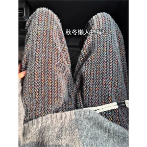 W11005-P60 网图现货 美式灯芯绒加厚小香风卫裤重磅运动休闲裤图片