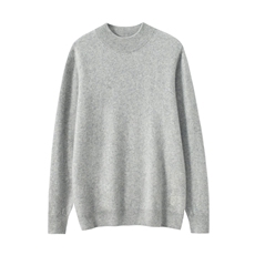 毛衣男纯色半高领2024秋冬新款百搭打底衫，男装羊绒套衫，绒誉暖羊绒